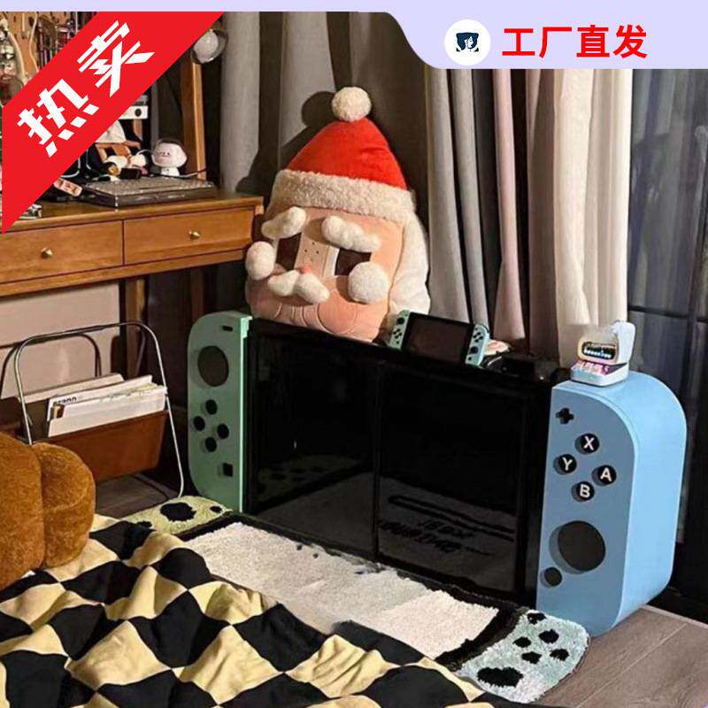 悬挂式电视柜挂墙客厅卧室简约落地式壁挂式搁板吊柜机顶盒网红