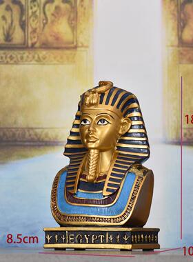 法老人物头像装饰品家装摆设名人物雕塑艺术埃及摆件工艺品