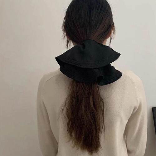 超大号布艺肠圈发圈头饰扎头发饰后脑勺盘发头绳韩版新款质感发饰