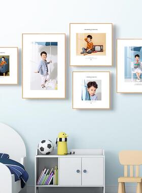 影楼儿童照片组合套系木质MDF24寸相框宝宝周岁纪念画框组合相框
