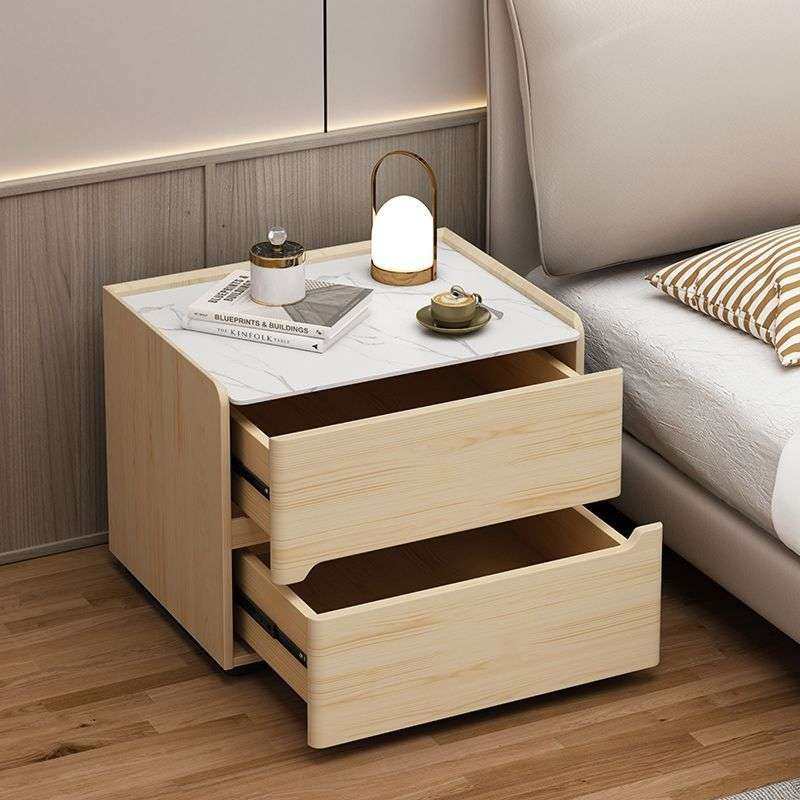 实木轻奢床头柜简约现代高级奶油卧室床边柜家用储物柜岩板收纳,3C数码配件,其它配件,淘宝优惠券,粉丝福利购,淘宝优惠卷
