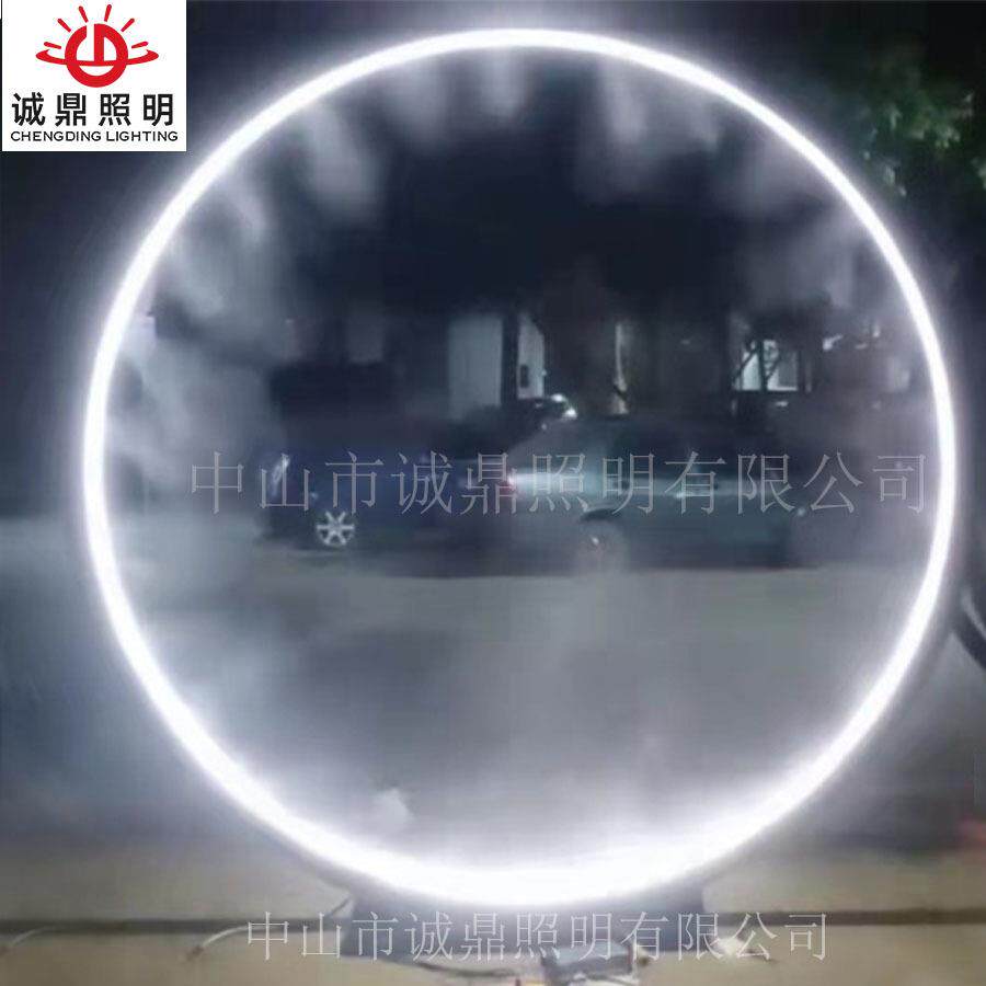 网红发光水雾门景点观景区水雾门婚礼现场造雾灯艺术道具美陈装饰