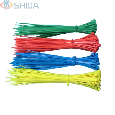 仕达直销国标尼龙扎带彩色塑料束绑线带勒死狗捆绑固定卡扣紧线器