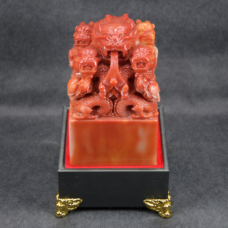 仿寿山石大号印章 九龙印玉玺大印 传国玉玺书法印章摆件篆刻