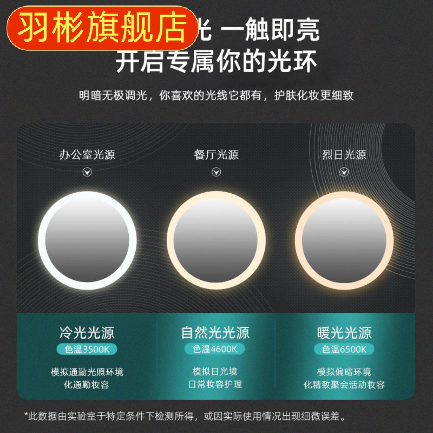 大容量化妆包带灯带镜子可拆卸隔板化妆品收纳包袋手提旅行包