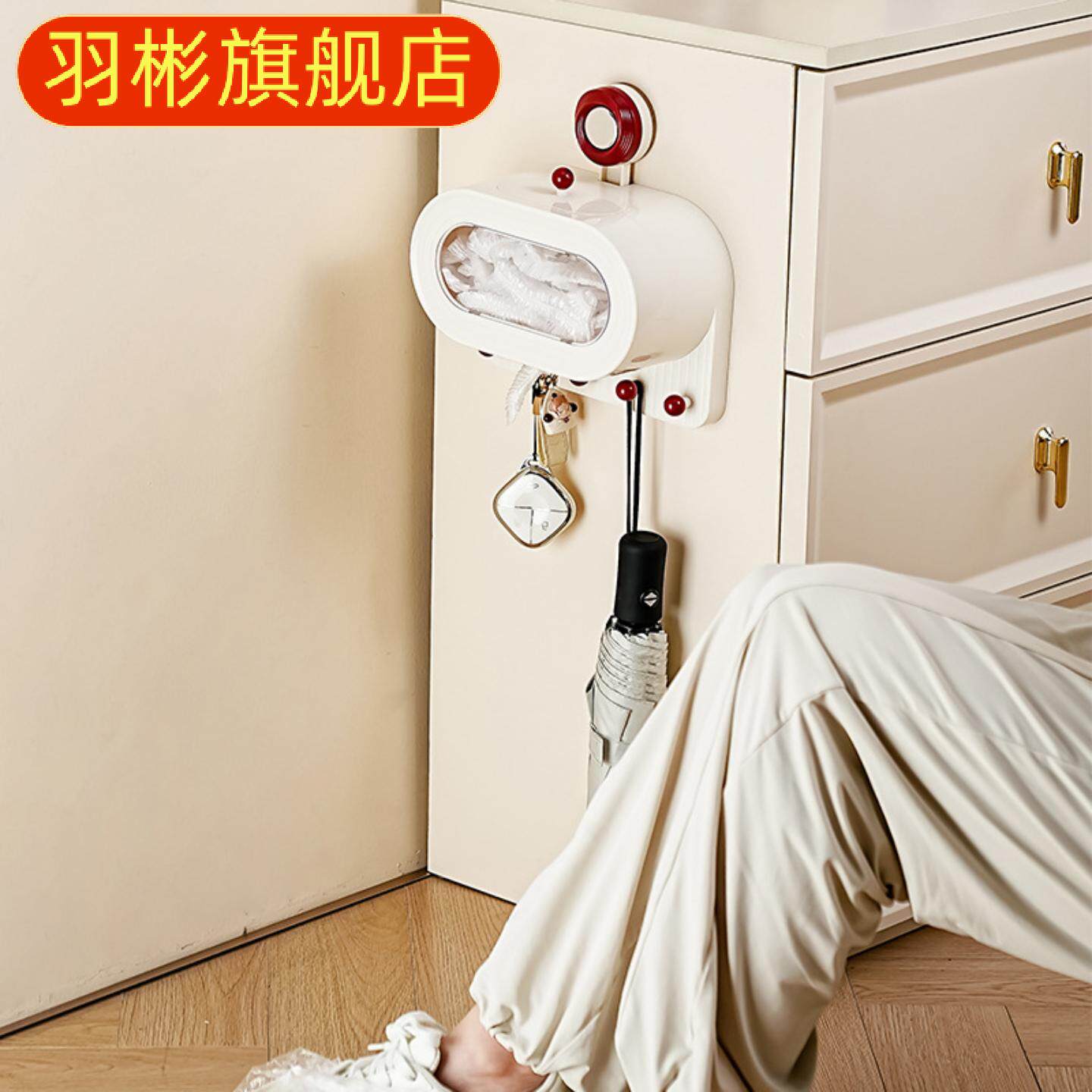 吸盘保鲜膜收纳盒免打孔壁挂式大