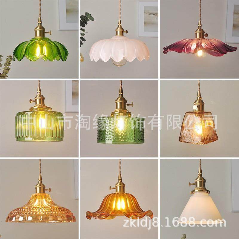 黄铜玻璃吊灯北欧复古民宿吧台餐厅床头灯创意个性咖啡厅卧室灯具,家装灯饰光源,智能吊灯,淘宝优惠券,粉丝福利购,淘宝优惠卷