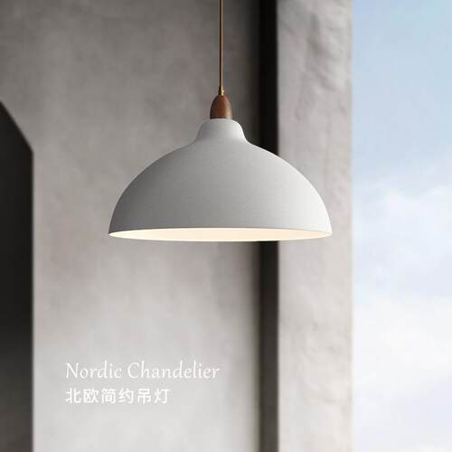 北欧现代简约设计师奶油风餐吊灯侘寂风灯餐桌咖啡厅吧台灯卧室灯