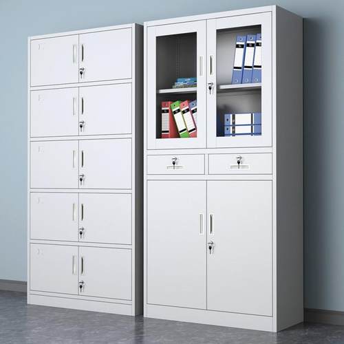 资料文件柜铁皮矮柜档案资料柜办公室带锁储物柜钢制财务凭证柜