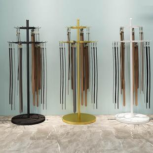 皮带展示架落地领带腰带收纳架皮带挂裤 带架多功能展示架移动货架