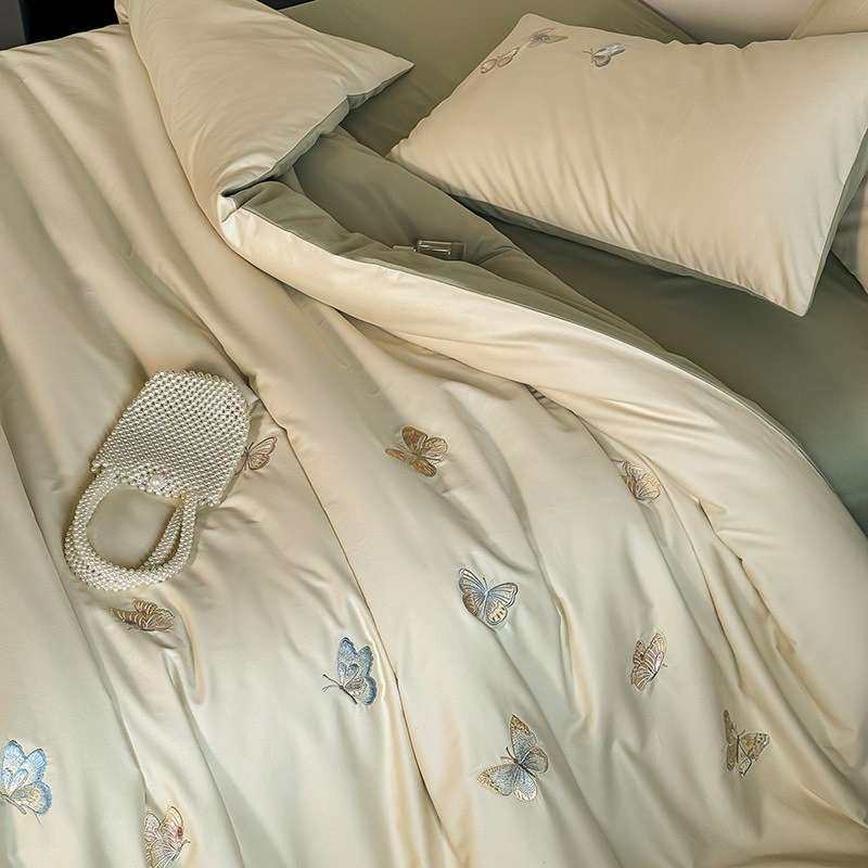 刺绣毛巾绣花全棉被套单品单件被罩1.5/2.0/2.2m纯棉秋冬