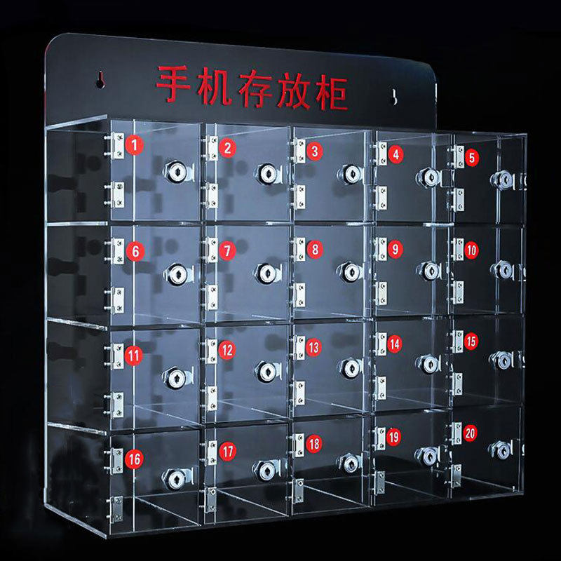 壁挂式车间手机放保管柜会所物品储存箱多格磨砂亚克力手机寄存柜,基础建材,家具锁/抽屉锁/柜门锁,淘宝优惠券,粉丝福利购,淘宝优惠卷