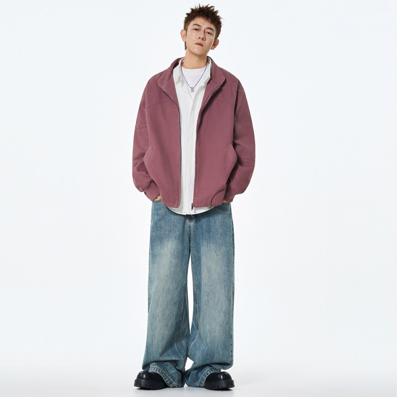 翻领夹克衬衫外套男日系通勤防水港风户外雅痞帅简约情侣休闲夹克