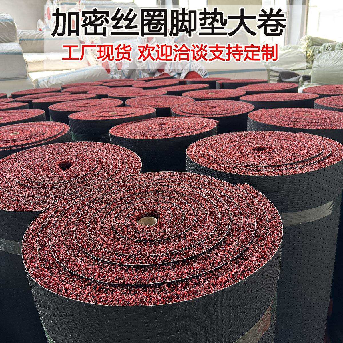 厂家直销塑料丝圈地垫汽车脚垫自由裁剪加厚加密20mm通用整大卷材