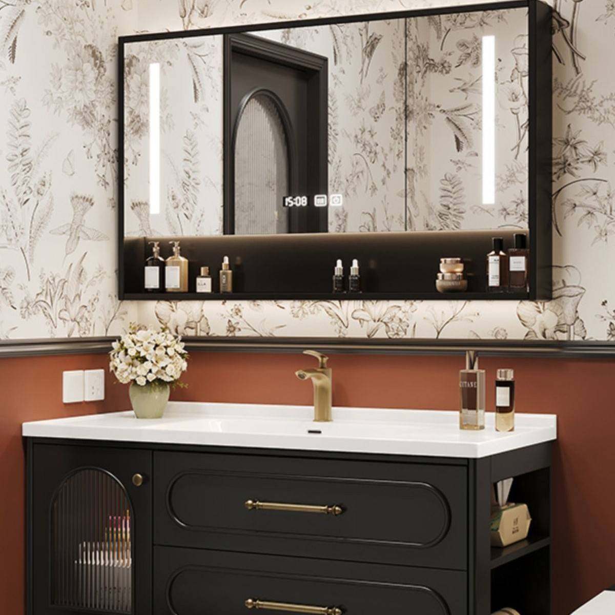 法式复古浴室柜组合卫生间陶瓷一体盆轻奢洗漱台橡木洗脸池洗手盆,家装主材,浴室柜组合,淘宝优惠券,粉丝福利购,淘宝优惠卷