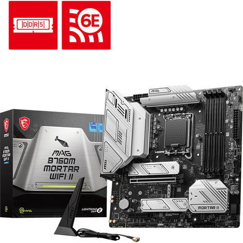 微星MAG B760M MORTAR WIFI II DDR5 迫击炮电脑主板适用CPU13代