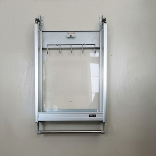 隐藏式厨房吊柜升降拉篮手动升降机调味篮450和600柜体双层单层