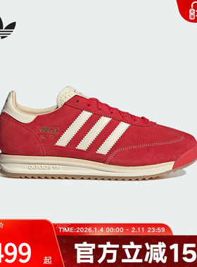 adidas阿迪达斯三叶草红色本命T头鞋男女SL72 RS厚底德训鞋JQ9823