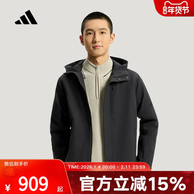 阿迪达斯 adidas新品2026春男梭织夹克 KG0826