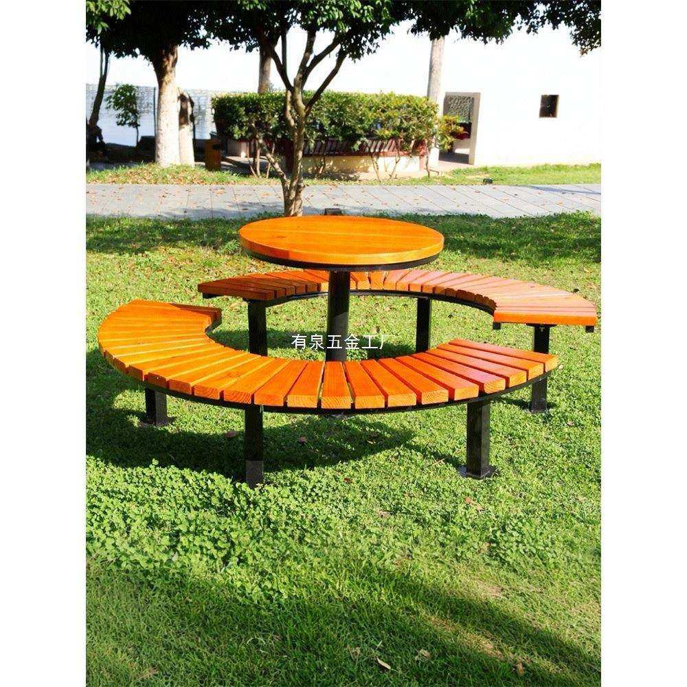 户外桌椅防腐木六边形休闲桌弧形凳子室外塑木桌椅组合露天公园椅,鲜花速递/花卉仿真/绿植园艺,割草机/草坪机,淘宝优惠券,粉丝福利购,淘宝优惠卷