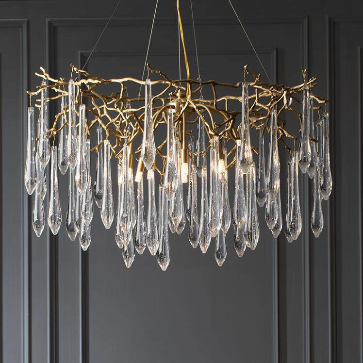 北欧客厅灯现代网红轻奢树枝吊灯全铜餐厅灯卧室水晶灯具网红灯饰,鲜花速递/花卉仿真/绿植园艺,割草机/草坪机,淘宝优惠券,粉丝福利购,淘宝优惠卷