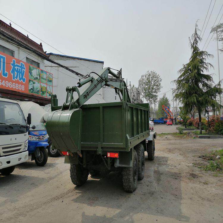 山林种植六驱随车挖机 六轮4108发动机挖掘机 集挖掘运输一体