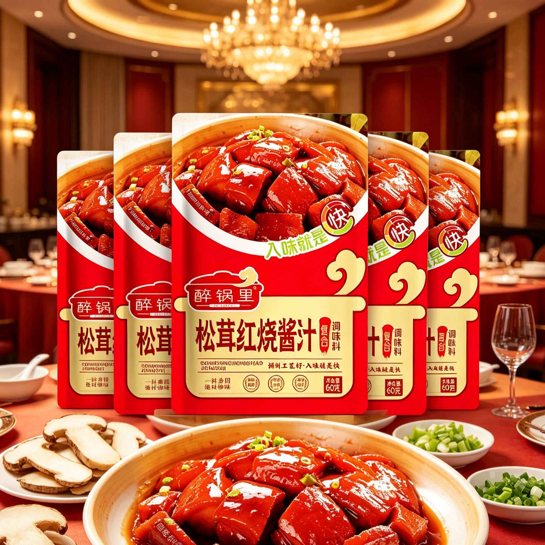 松茸红烧酱汁正宗炖肉家用