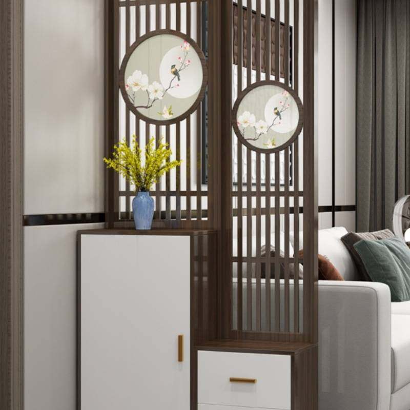 新中式屏风隔断玄关柜间厅柜鞋柜入户进门木质装饰柜双面简约现代,住宅家具,座屏,淘宝优惠券,粉丝福利购,淘宝优惠卷