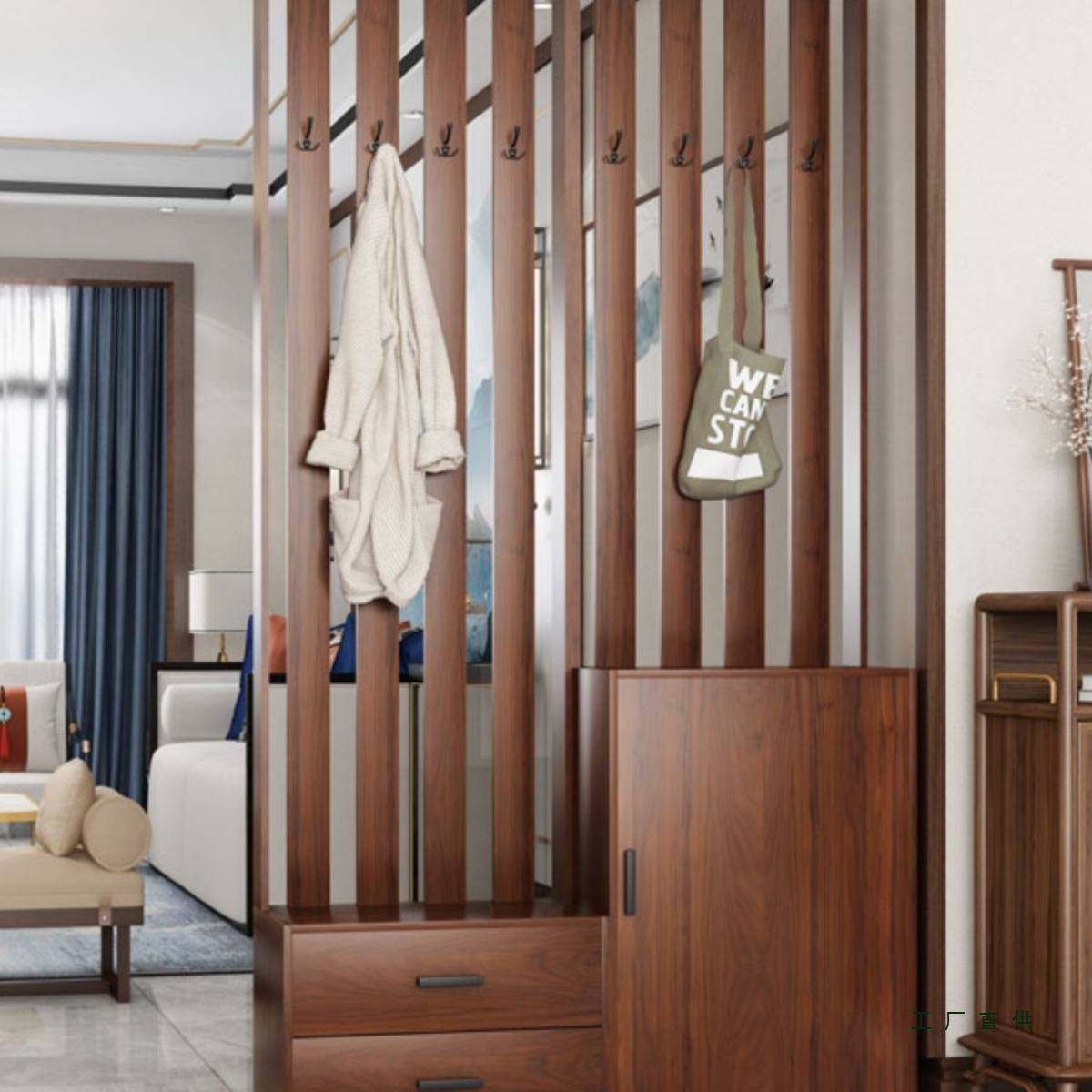 多功能客厅入户屏风鞋柜衣帽架一体收纳进门换鞋凳简约网红挂衣架,住宅家具,门厅/玄关柜/玄关架,淘宝优惠券,粉丝福利购,淘宝优惠卷