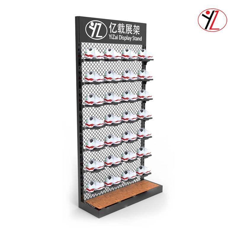 多功能商超中岛鞋子展示架商场店鞋店展示柜运动鞋铁艺鞋架陈列架