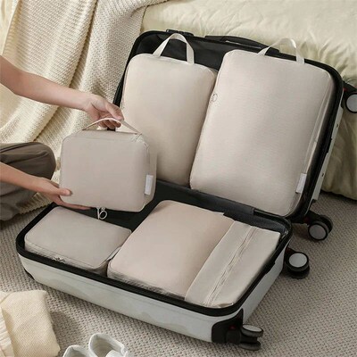 1pcs Travel Compression Packing Cubes Bag Portable Suitcase