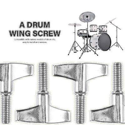4 Pcs Drum Kit Accessories Cymbal Repairing Tool Wing Screw
