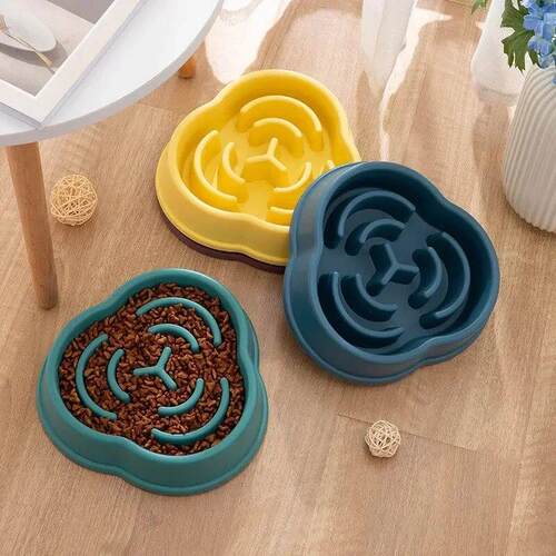 1Pc Pet Anti-choking Slow Food Bowl For Dog & Cat, Slows
