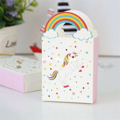 10Pcs Unicorn Gift Box Candy Box Birthday Party Decorations