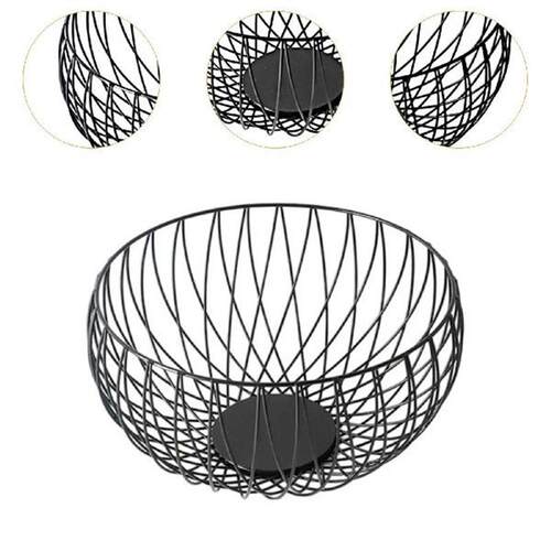 Fruit Bowl Basket Round Storage Basket Space Saving
