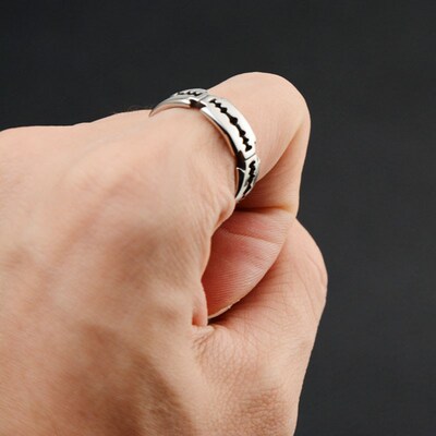 Charm Stainless Steel Hip Hop Bladed Ring Fashion Punk Rock