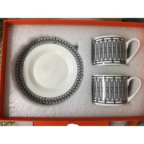 Classic European Bone China Coffee Cups and Saucers Tablewar