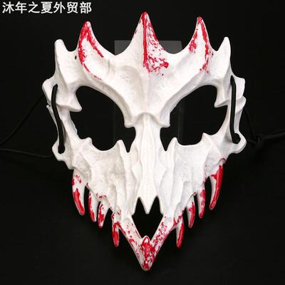 Halloween Half Face Bleeding Mask Performance Mask万圣节面具