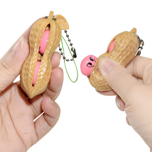3/5pcs Fidget Toys Pack Portachiavi Decompression Edamame To
