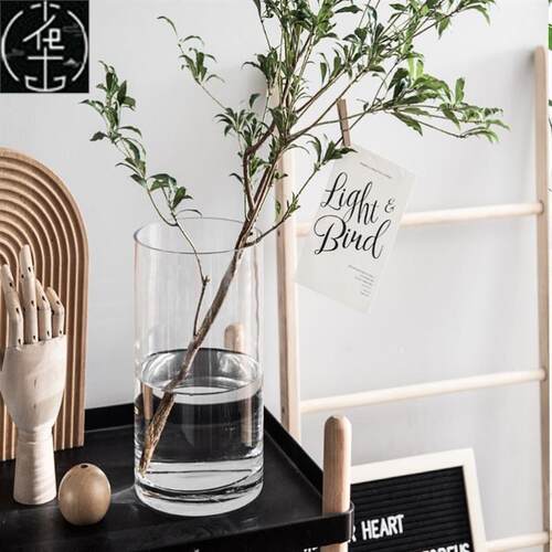 Vase furnishing articles flower arranging transparent glass