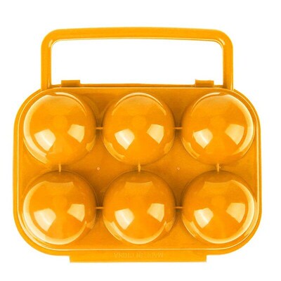 6 Grid Egg Case Plastic Container for Eggs Folding Egg Stora