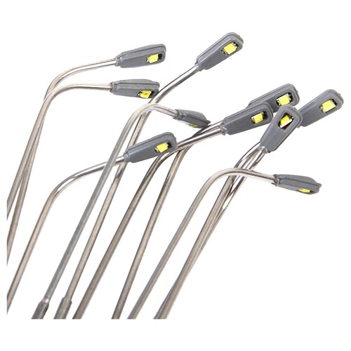 10 pcs Model LED Sreet Lamp Lighting Single Head Train Layou