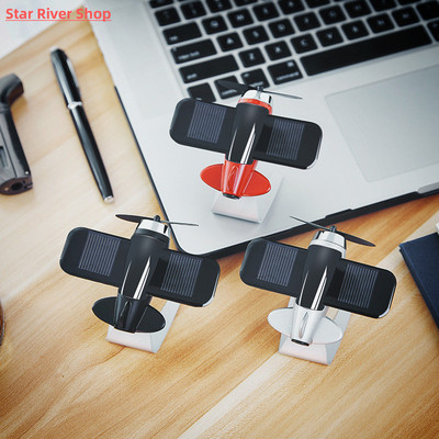 Car interior accessories solar airplane model center console