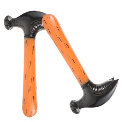 2 Pcs Inflatable Hammer Toy 56x27cm PVC Kids Party Favors
