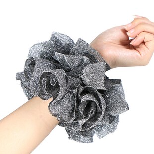 Shiny Velvet Elastic Headband Singlecolor Girl Hair Rope Hai