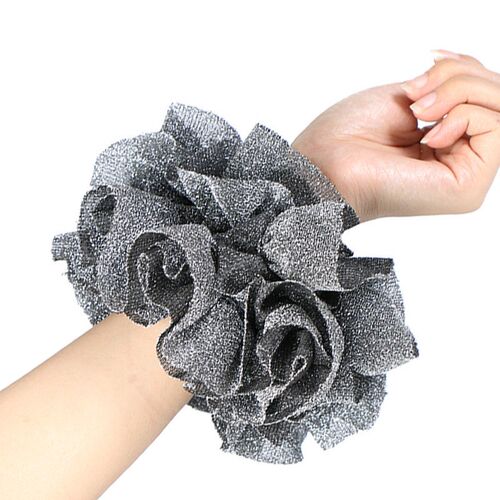 Shiny Velvet Elastic Headband Singlecolor Girl Hair Rope Hai