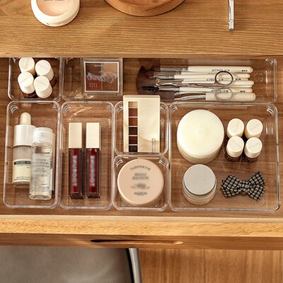 Transparent Desk Acrylic Storage Box Drawer Organizers  Jewe