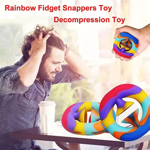2 PCS Silicone Grip Force Sensory Fidget Stress Pressure Rel
