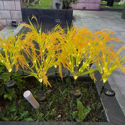 1PC 7Head Solar powered wheat ear ground mounted light,Suita