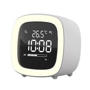 Cute TV  Clock Lamp 小电视闹钟夜灯 无极调光 可更换挂件设计